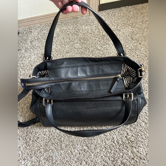 Kate Spade New York Cobble Hill Peters Pebbled Black Leather Women’s Travel Tote - Picture 6 of 16